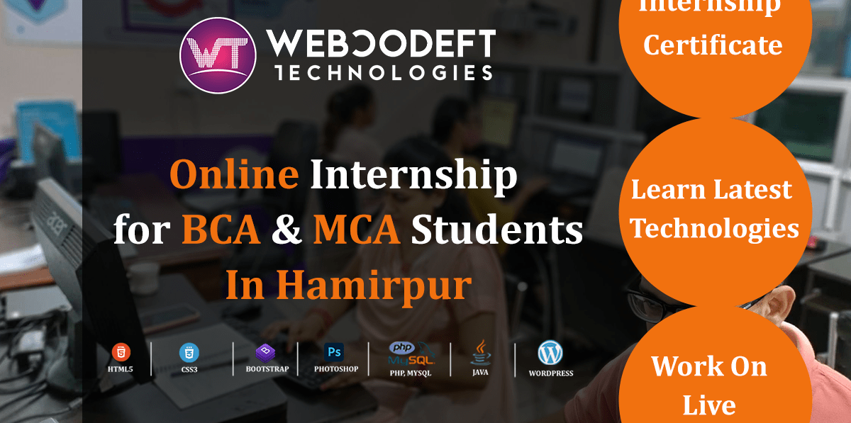 Online Internship in Webcodeft Technologies 2024