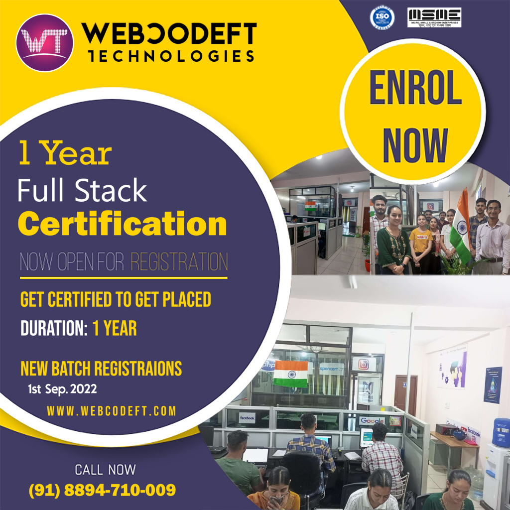 Full Stack Web Development Certification Course in Hamirpur