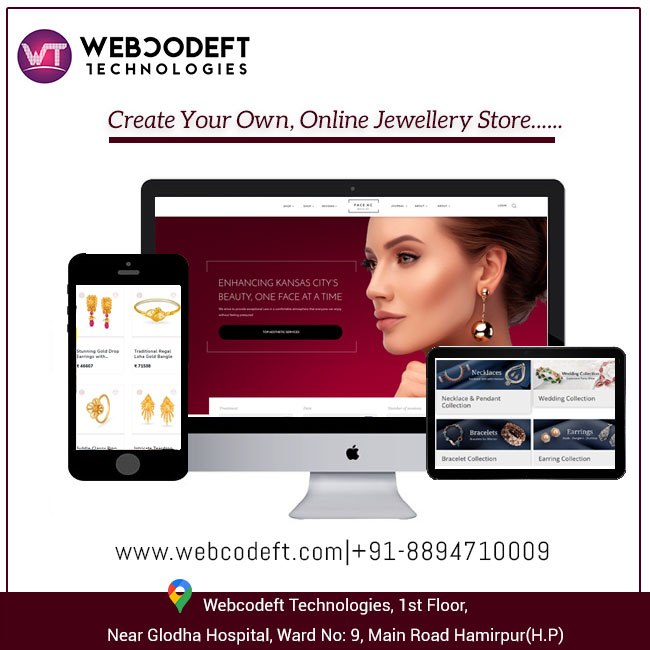 Jewellery & Cosmetic Website Development – Webcodeft Technologies