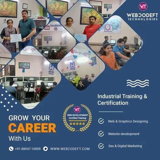 Web Development & Designing Certification Industrial Training at Webcodeft 2024