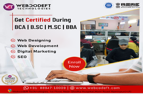 Industrial Training in Web Development at Webcodeft 2024