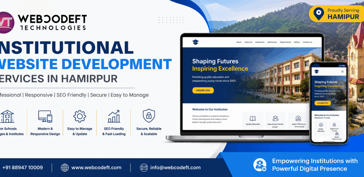 institutional website development services in Hamirpur